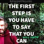 The first step is...